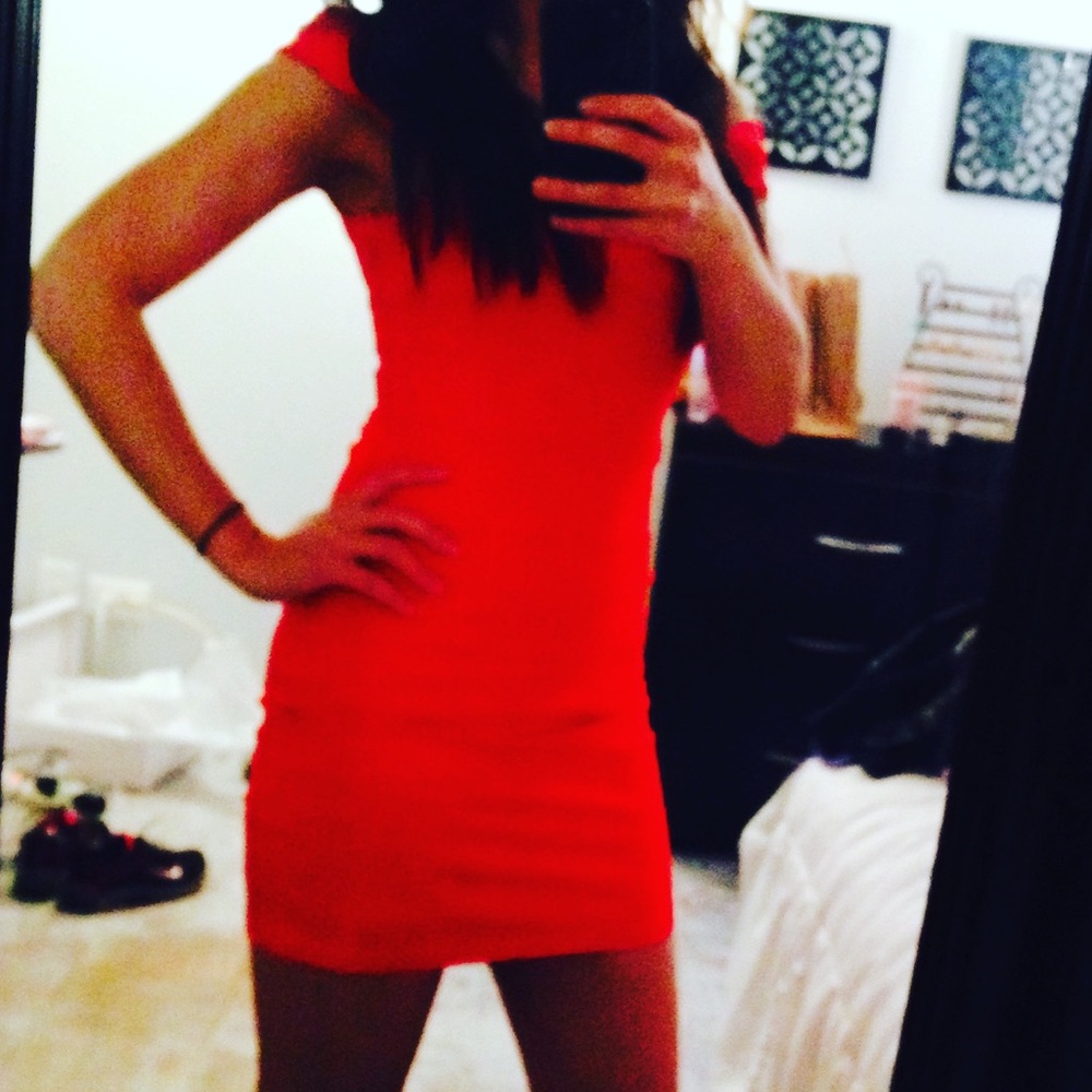 Bebe Bodycon Red Dress